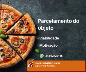 parcelamento do objeto licitado